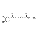 结构式 CAS# 898776-78-8, 乙基7-(3,4-二氯苯基)-7-氧代庚酸酯