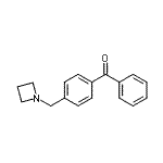 structure of CAS# 898777-22-5, [4-(1-Azetidinylmethyl)phenyl](phenyl)methanone;4-(azetidinomethyl) benzophenone
