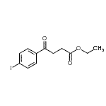 structure of CAS# 898777-39-4, Ethyl 4-(4-iodophenyl)-4-oxobutanoate;ethyl 4-(4-iodophenyl)-4-oxobutyrate