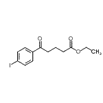 结构式 CAS# 898777-42-9, 乙基5-(4-碘苯基)-5-氧代戊酸酯