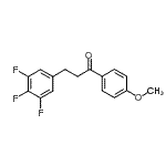 结构式 CAS# 898777-68-9, 1-(4-甲氧基苯基)-3-(3,4,5-三氟苯基)-1-丙酮
