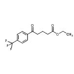 结构式 CAS# 898777-81-6, 乙基5-氧代-5-[4-(三氟甲基)苯基]戊酸酯