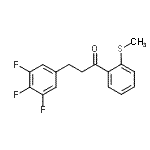 结构式 CAS# 898777-82-7, 1-[2-(甲硫基)苯基]-3-(3,4,5-三氟苯基)-1-丙酮