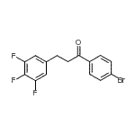 结构式 CAS# 898777-88-3, 1-(4-溴苯基)-3-(3,4,5-三氟苯基)-1-丙酮