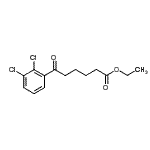 结构式 CAS# 898777-89-4, 乙基6-(2,3-二氯苯基)-6-氧代己酸酯
