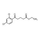 结构式 CAS# 898777-97-4, 乙基5-(2,4-二氯苯基)-5-氧代戊酸酯