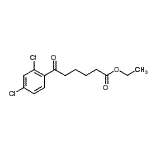 结构式 CAS# 898777-99-6, 乙基6-(2,4-二氯苯基)-6-氧代己酸酯