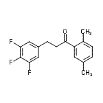 结构式 CAS# 898778-03-5, 1-(2,5-二甲基苯基)-3-(3,4,5-三氟苯基)-1-丙酮