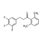 结构式 CAS# 898778-06-8, 1-(2,6-二甲基苯基)-3-(3,4,5-三氟苯基)-1-丙酮