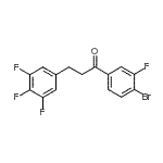 结构式 CAS# 898778-15-9, 1-(4-溴-3-氟苯基)-3-(3,4,5-三氟苯基)-1-丙酮