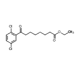 structure of CAS# 898778-20-6, Ethyl 8-(2,5-dichlorophenyl)-8-oxooctanoate;Ethyl 8-(2,5-dichlorophenyl)-8-oxooctanoate