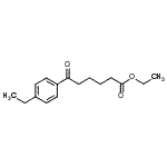 结构式 CAS# 898778-26-2, 乙基6-(4-乙基苯基)-6-氧代己酸酯