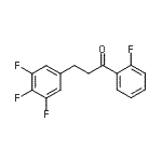 结构式 CAS# 898778-27-3, 1-(2-氟苯基)-3-(3,4,5-三氟苯基)-1-丙酮