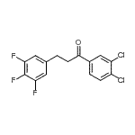 结构式 CAS# 898778-58-0, 1-(3,4-二氯苯基)-3-(3,4,5-三氟苯基)-1-丙酮