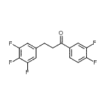 结构式 CAS# 898778-64-8, 1-(3,4-二氟苯基)-3-(3,4,5-三氟苯基)-1-丙酮
