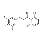 structure of CAS# 898778-70-6, 1-(2,6-Dichlorophenyl)-3-(3,4,5-trifluorophenyl)-1-propanone;2',6'-dichloro-3-(3,4,5-trifluorophenyl)propiophenone