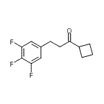 结构式 CAS# 898778-74-0, 1-环丁基-3-(3,4,5-三氟苯基)-1-丙酮