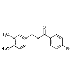 structure of CAS# 898779-17-4, 1-(4-Bromophenyl)-3-(3,4-dimethylphenyl)-1-propanone;4'-bromo-3-(3,4-dimethylphenyl)propiophenone