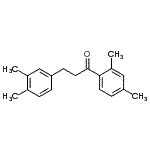 结构式 CAS# 898779-35-6, 1-(2,4-二甲基苯基)-3-(3,4-二甲基苯基)-1-丙酮