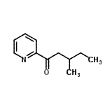structure of CAS# 898779-68-5, 3-Methyl-1-(2-pyridinyl)-1-pentanone;2-Methylbutyl 2-pyridyl ketone