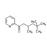 结构式 CAS# 898779-74-3, 3,5,5-三甲基-1-(2-吡啶基)-1-己酮