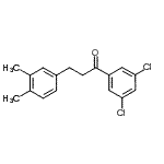 structure of CAS# 898779-83-4, 1-(3,5-Dichlorophenyl)-3-(3,4-dimethylphenyl)-1-propanone;3',5'-dichloro-3-(3,4-dimethylphenyl)propiophenone