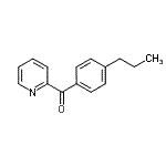 structure of CAS# 898779-92-5, (4-Propylphenyl)(2-pyridinyl)methanone;2-(4-n-Propylbenzoyl)pyridine
