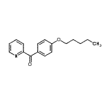 structure of CAS# 898780-06-8, [4-(Pentyloxy)phenyl](2-pyridinyl)methanone;2-(4-Pentyloxybenzoyl)pyridine