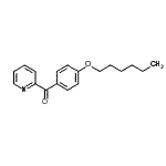 structure of CAS# 898780-09-1, [4-(Hexyloxy)phenyl](2-pyridinyl)methanone;2-(4-Hexyloxybenzoyl)pyridine