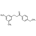 结构式 CAS# 898780-44-4, 3-(3,5-二甲基苯基)-1-[4-(甲硫基)苯基]-1-丙酮