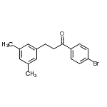 结构式 CAS# 898780-50-2, 1-(4-溴苯基)-3-(3,5-二甲基苯基)-1-丙酮
