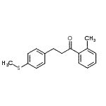 结构式 CAS# 898780-75-1, 1-(2-甲基苯基)-3-[4-(甲硫基)苯基]-1-丙酮