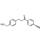 结构式 CAS# 898780-91-1, 4-{3-[4-(甲硫基)苯基]丙酰}苯甲腈