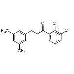 结构式 CAS# 898780-98-8, 1-(2,3-二氯苯基)-3-(3,5-二甲基苯基)-1-丙酮