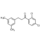 结构式 CAS# 898781-00-5, 1-(2,4-二氯苯基)-3-(3,5-二甲基苯基)-1-丙酮