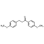 structure of CAS# 898781-01-6, 1,3-Bis[4-(methylsulfanyl)phenyl]-1-propanone;4'-thiomethyl-3-(4-thiomethylphenyl)propiophenone