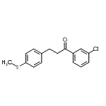 structure of CAS# 898781-09-4, 1-(3-Chlorophenyl)-3-[4-(methylsulfanyl)phenyl]-1-propanone;3'-chloro-3-(4-thiomethylphenyl)propiophenone