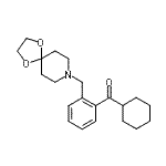 结构式 CAS# 898781-20-9, 环己基[2-(1,4-二氧杂-8-氮杂螺[4.5]癸-8-基甲基)苯基]甲酮