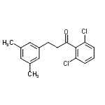 structure of CAS# 898781-22-1, 1-(2,6-Dichlorophenyl)-3-(3,5-dimethylphenyl)-1-propanone;2',6'-dichloro-3-(3,5-dimethylphenyl)propiophenone