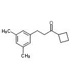 structure of CAS# 898781-28-7, 1-Cyclobutyl-3-(3,5-dimethylphenyl)-1-propanone;cyclobutyl 2-(3,5-dimethylphenyl)ethyl ketone