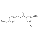 结构式 CAS# 898781-36-7, 1-(3,5-二甲基苯基)-3-[4-(甲硫基)苯基]-1-丙酮