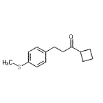 结构式 CAS# 898781-89-0, 1-环丁基-3-[4-(甲硫基)苯基]-1-丙酮