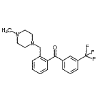 structure of CAS# 898783-37-4, {2-[(4-Methyl-1-piperazinyl)methyl]phenyl}[3-(trifluoromethyl)phenyl]methanone;2-(4-methylpiperazinomethyl)-3'-trifluoromethylbenzophenone
