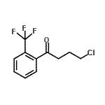 结构式 CAS# 898783-64-7, 4-氯-1-[2-(三氟甲基)苯基]-1-丁酮