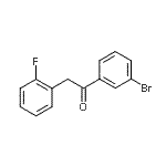 结构式 CAS# 898784-63-9, 1-(3-溴苯基)-2-(2-氟苯基)乙酮