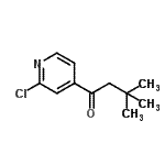 结构式 CAS# 898785-59-6, 1-(2-氯-4-吡啶基)-3,3-二甲基-1-丁酮