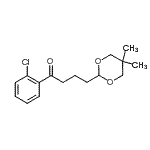 结构式 CAS# 898785-86-9, 1-(2-氯苯基)-4-(5,5-二甲基-1,3-二恶烷-2-基)-1-丁酮
