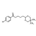 结构式 CAS# 898785-96-1, 1-(4-氯苯基)-5-(5,5-二甲基-1,3-二恶烷-2-基)-1-戊酮