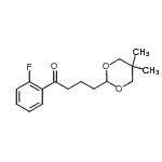 结构式 CAS# 898786-04-4, 4-(5,5-二甲基-1,3-二恶烷-2-基)-1-(2-氟苯基)-1-丁酮