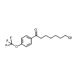 结构式 CAS# 898786-10-2, 7-氯-1-[4-(三氟甲氧基)苯基]-1-庚酮